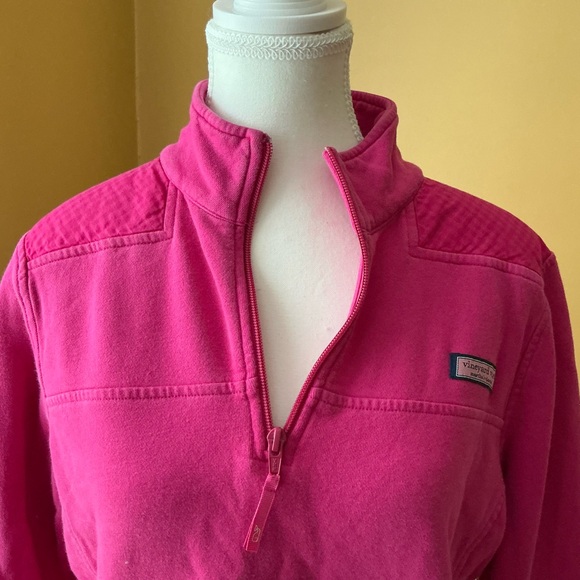 Vineyard Vines Sweaters - Vineyard Vines Fuchsia Half-Zip  size medium, long sleeves